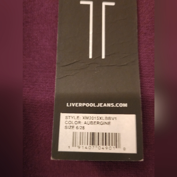 Liverpool New Skinny Ponte Knit Stretch pant in Aubergine - Picture 14 of 16